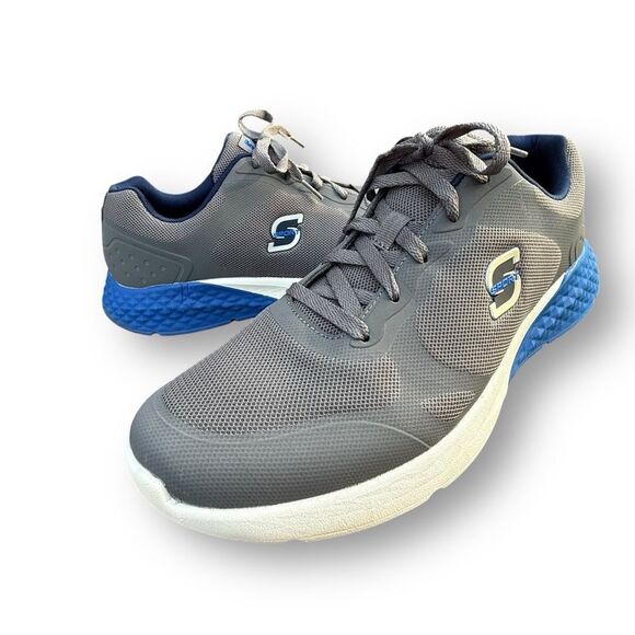 S Sport by Skechers Lace up Troy Sneakers 88421364 Grey Blue Men's size 11 - Picture 9 of 12
